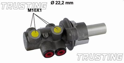 Главный тормозной цилиндр TRUSTING PF937 для FIAT LINEA