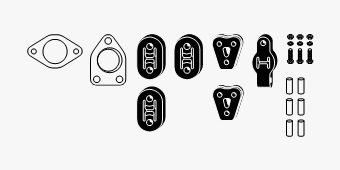SET MONTARE SISTEM DE ESAPAMENT