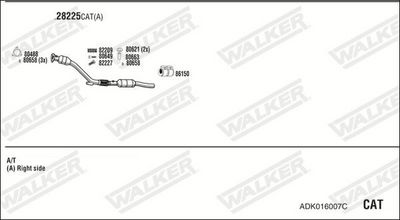 Изпускателна система WALKER ADK016007C