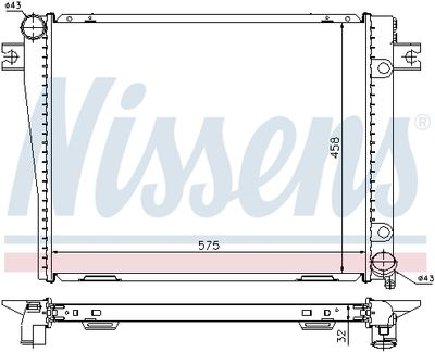 RADIATOR RACIRE MOTOR NISSENS 60602A 4