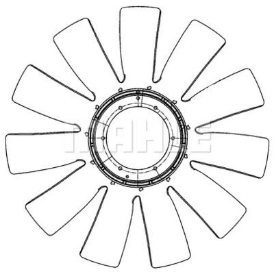 Fläkt, motorkylning MAHLE CFW 75 000P