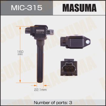 Катушка зажигания MASUMA MIC-315 для MITSUBISHI OUTLANDER