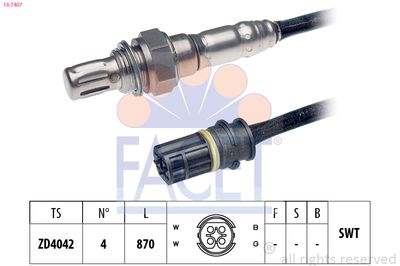 Sonda lambda FACET 10.7407