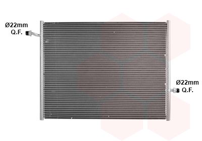 Радиатор, охлаждение двигателя VAN WEZEL 30012703 для MERCEDES-BENZ GLC