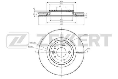 Тормозной диск ZEKKERT BS-6083 для FORD USA EXPLORER