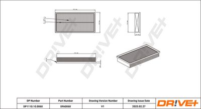 LUFTFILTER DR!VE+ DP1110100060 9