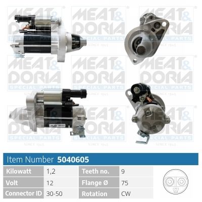 MEAT & DORIA 5040605 Стартер  для HONDA FR-V (Хонда Фр-в)