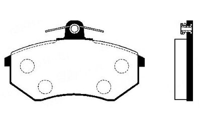 Комплект тормозных колодок, дисковый тормоз FI.BA FBP4274 для CHERY ELARA