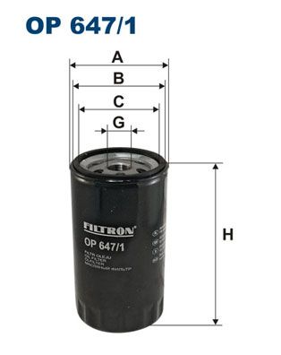 Oljefilter FILTRON OP 647/1