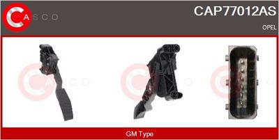 SET PEDALE CONDUCERE CASCO CAP77012AS