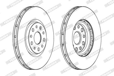 BREMSSCHEIBE FERODO DDF1449 1
