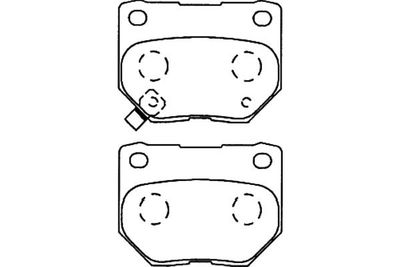 Kavo Parts Комплект тормозных колодок, дисковый тормоз
