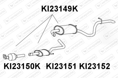 Катализатор VENEPORTE KI23149K для KIA CEED