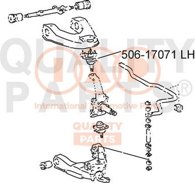 IAP QUALITY PARTS 506-17071 Шаровая опора для IVECO TRAKKER AD 440T41 T, AT 440T41 T