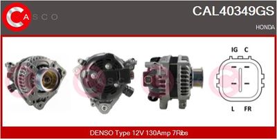 Генератор CASCO CAL40349GS для HONDA CR-V