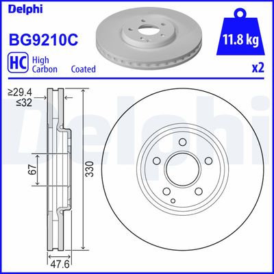 Brake Disc BG9210C