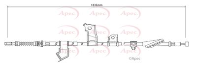 Cable Pull, parking brake APEC CAB1317