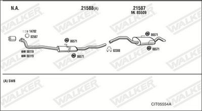 Изпускателна система WALKER CIT05554A