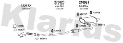 Układ wydechowy KLARIUS 210281E