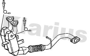 KLARIUS 321733 Катализатор  для ALFA ROMEO 147 (937_) 2.0 16V T.SPARK (937.AXA1, 937.AXC1, 937.BXC1)