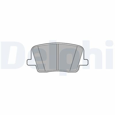 Zestaw klocków hamulcowych, hamulce tarczowe DELPHI LP3581