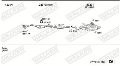 Изпускателна система WALKER BWK016741B