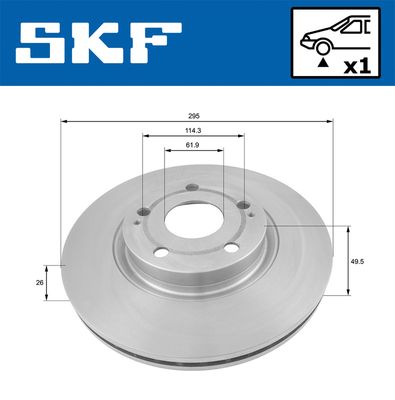 DISC FRANA SKF VKBD80299V1 1