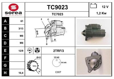 STARTER SNRA TC9023