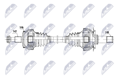 полуоска NTY NPW-ME-254