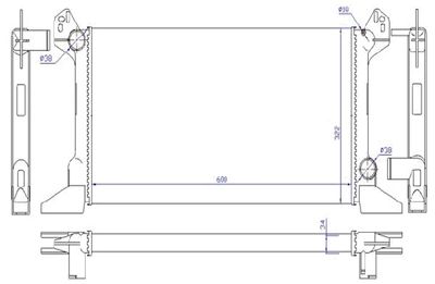 Радиатор, охлаждение двигателя STELLOX 10-25252-SX для FORD TRANSIT