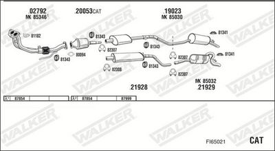 SISTEM DE ESAPAMENT WALKER FI65021
