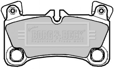 Комплект тормозных колодок, дисковый тормоз BORG & BECK BBP2092 для PORSCHE CAYENNE