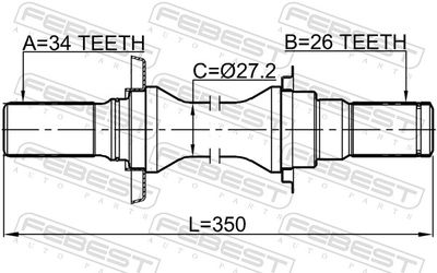 Drive Shaft 1012-V200ATRH