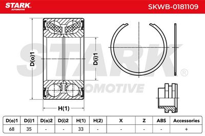 комплект колесен лагер STARK SKWB-0181109