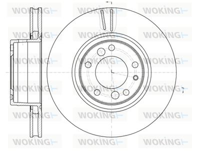 WOKING D6346.10 Тормозные диски  для BMW 5 (E34) M5