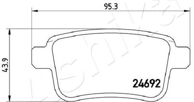 Brake Pad Set, disc brake 51-00-0508