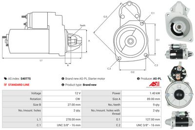 STARTER AS-PL S4077S 4