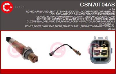 SONDA LAMBDA CASCO CSN70T04AS