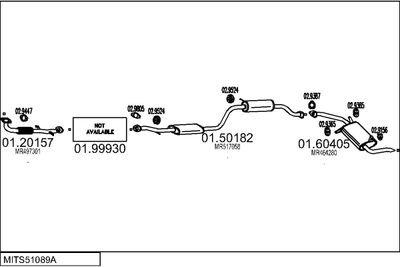SISTEM DE ESAPAMENT MTS MITS51089A015501