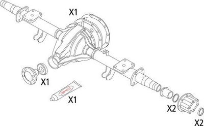 CORTECO Dichtungssatz, Differential