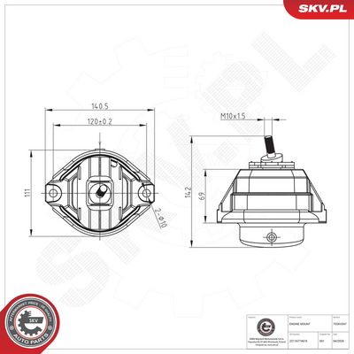 Zavěšení motoru ESEN SKV 75SKV047