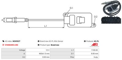 SENZOR NOX INJECTIE ADITIV AS-PL NOX9527 2