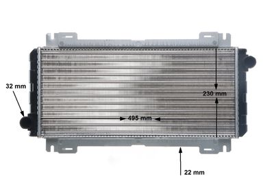 RADIATOR RACIRE MOTOR MAHLE CR619000S 12