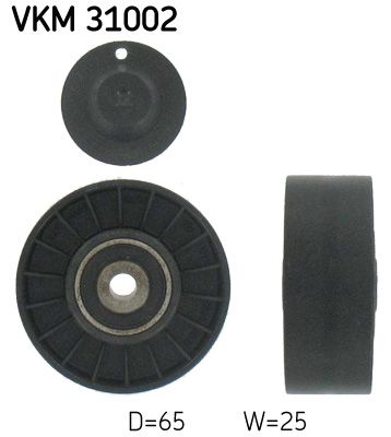 Deflection/Guide Pulley, V-ribbed belt VKM 31002