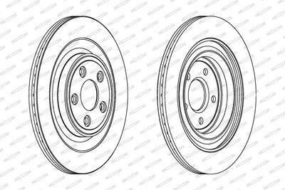 BREMSSCHEIBE FERODO DDF1703 1