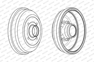 BREMSTROMMEL FERODO FDR329713 2