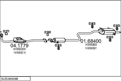 SISTEM DE ESAPAMENT MTS SUZU84928B027129