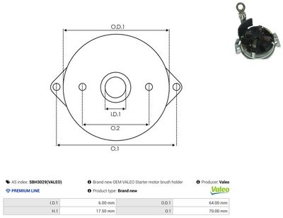 Vorschau Halter, Kohlebürsten Ansicht 3