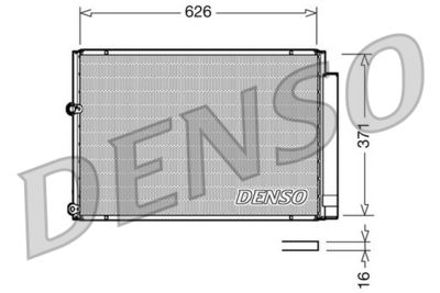 DENSO DCN50018 Радиатор кондиционера  для TOYOTA PRIUS (Тойота Приус)