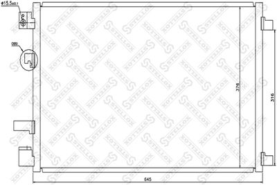 Конденсатор, кондиционер STELLOX 10-45482-SX